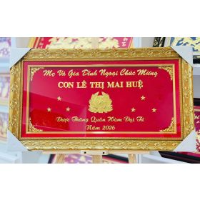 Khánh vàng chúc mừng thăng quân hàm Đại tá - KVYC00028